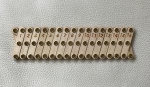 Natural Wood ACI locator with metal joints